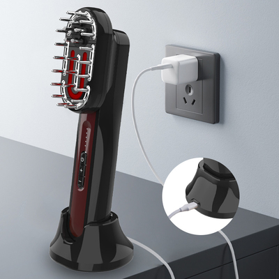 Multifunctional Electric Massage Comb Smart EMS Vibration Red Blue Light  Face Body Skin Care Hair Growth